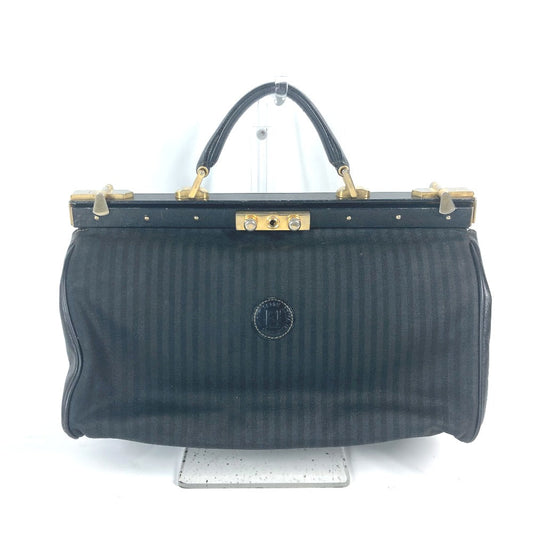 FENDI Handbag Leather / PVC black   Doctor Bag Pecan Women
