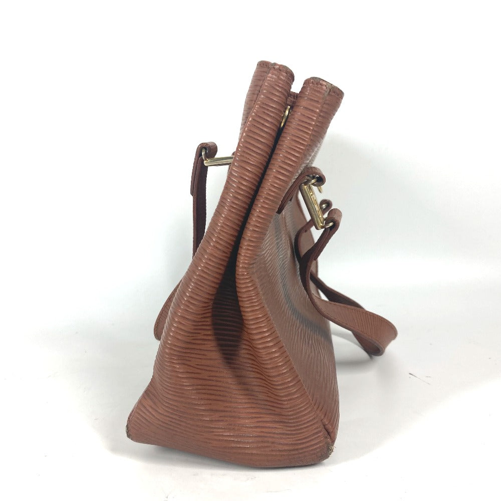 FENDI Handbag leather Brown   FF logo Women