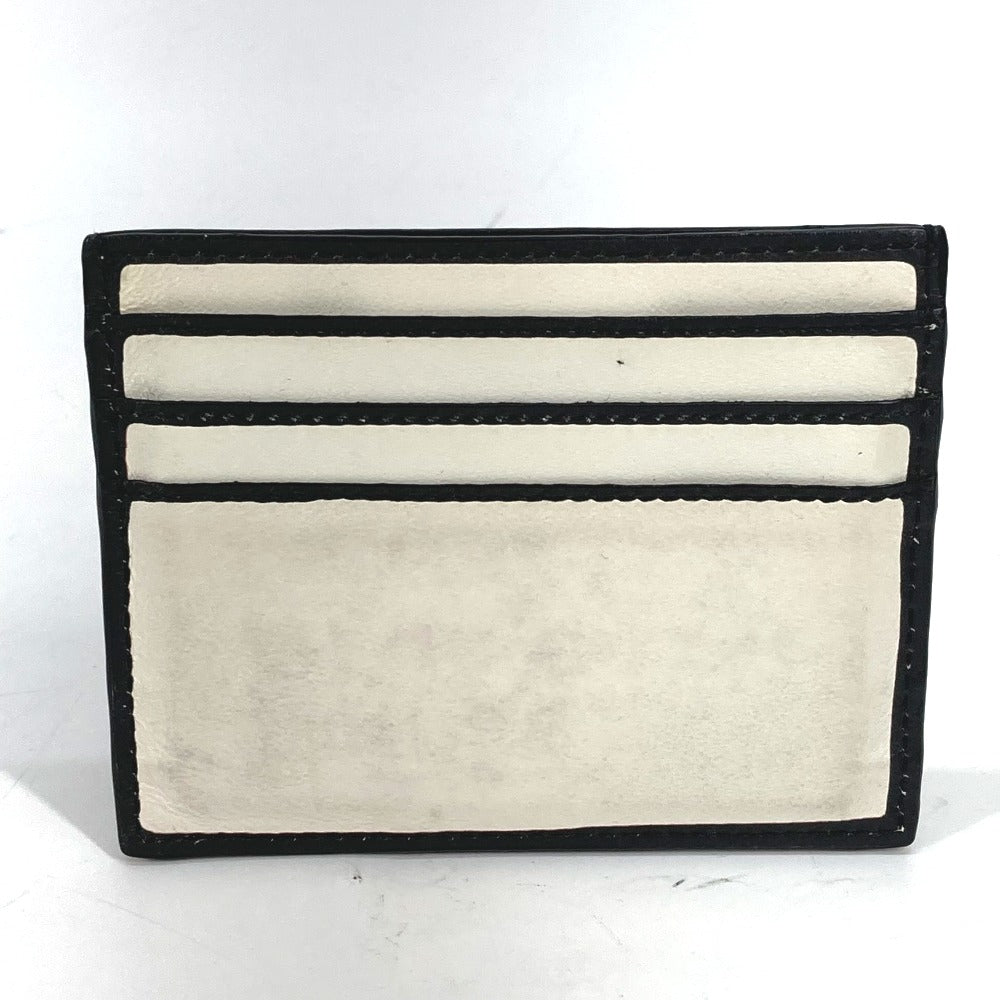 FENDI Card Case 7M0164 leather white Joshua Vides Collaboration logo mens