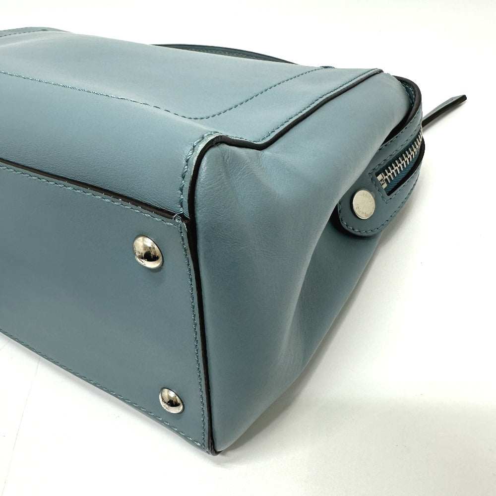 FENDI Handbag 8BN293 leather blue Dot com Women