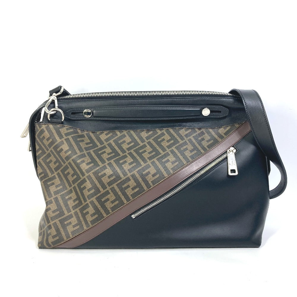 FENDI Handbag 8BH253 PVC Brown Zucca Briefcase mens