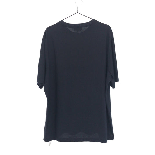 HERMES Short sleeve T-shirt cotton Navy navy blue Short Sleeve Shirts T-Shirts H logo embroidery mens XL  d
