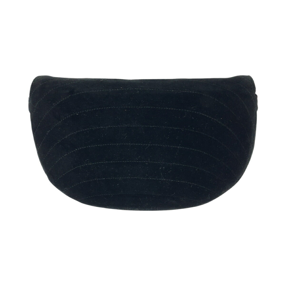 Chanel Half Moon Velour Shoulder Bag