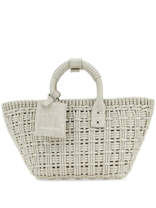 Luxury Balenciaga Trending 2025 Bistro XS Basket Tote Bag Abbey Stone