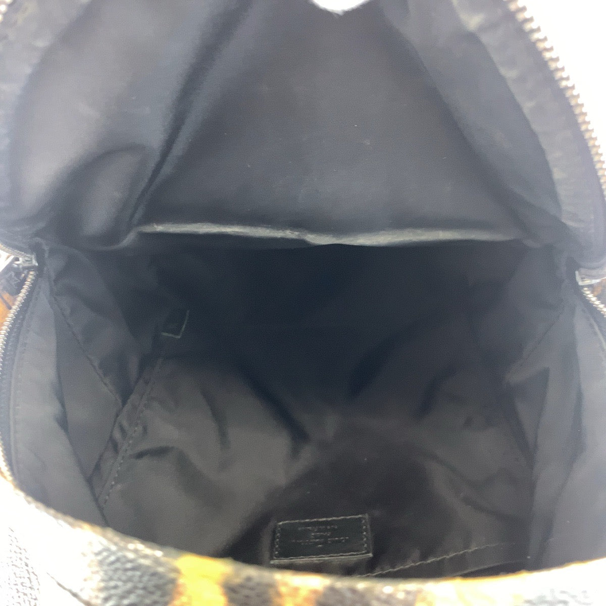 LOUIS VUITTON Backpack M52020 PVC Brown black Backpack Backpack Leopard Leopard Pattern Palm Springs PM Women  d