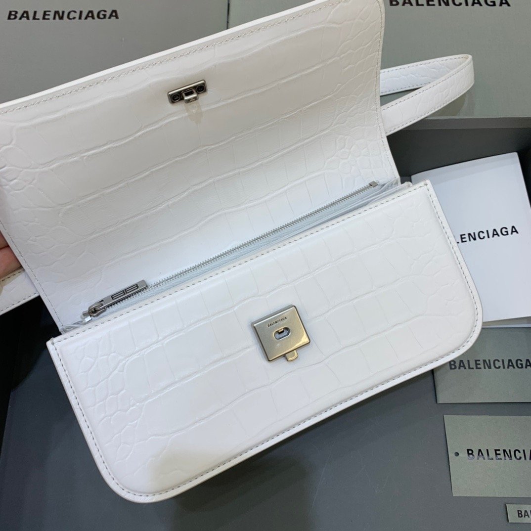 Top Quality Gossip Small Shoulder Bag White, For Women,  Bags 9.1in/23cm