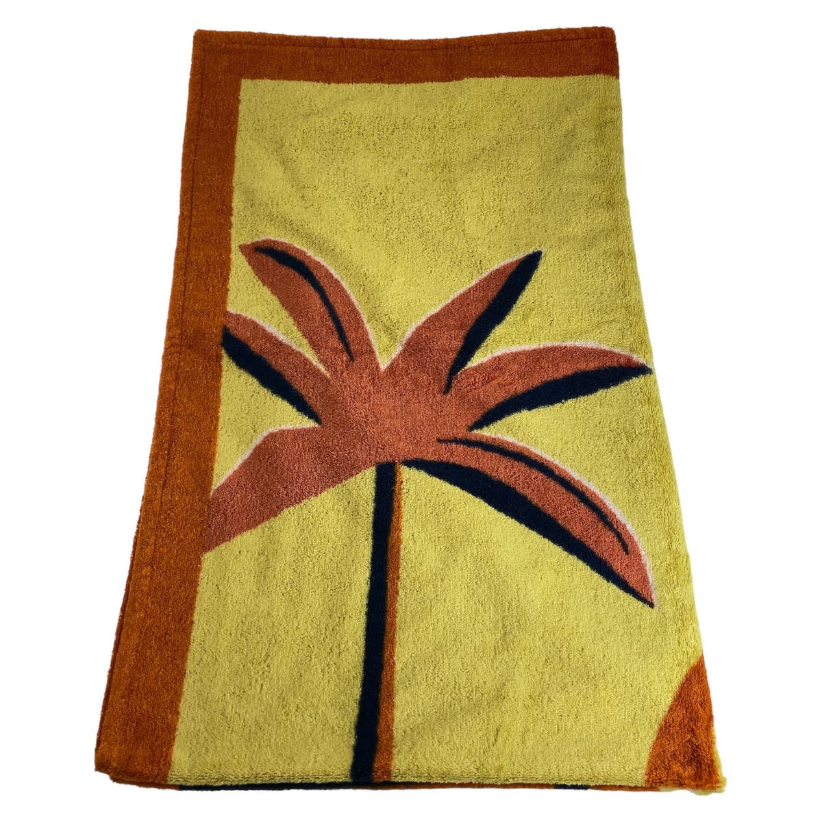 HERMES towel cotton Orange multicolor Beach towel Aprs La Vague Beach towel Women  d
