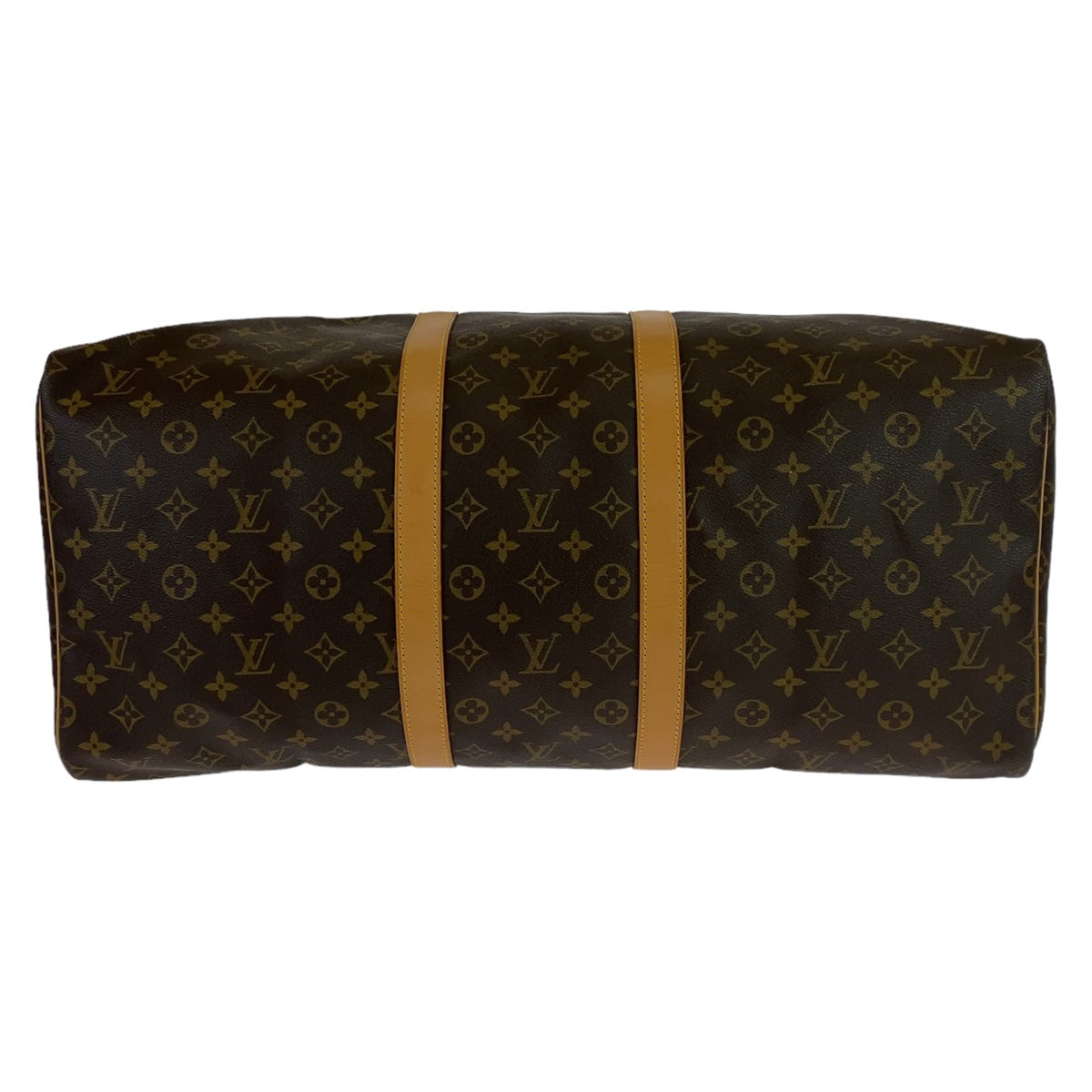 LOUIS VUITTON Boston Duffel bag M41424 PVC Brown Gold Metal Boston Duffel bag unisex Monogram Keepall 55 mens  d