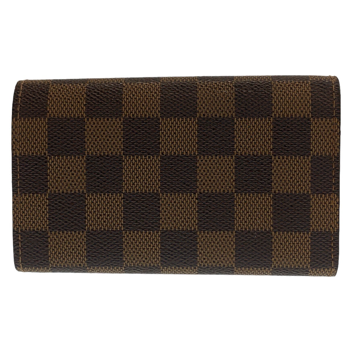 LOUIS VUITTON Bifold Wallet N61730 PVC Brown Gold Metal Folding wallet Compact wallet Damier Portefeuille Tresol Women  d