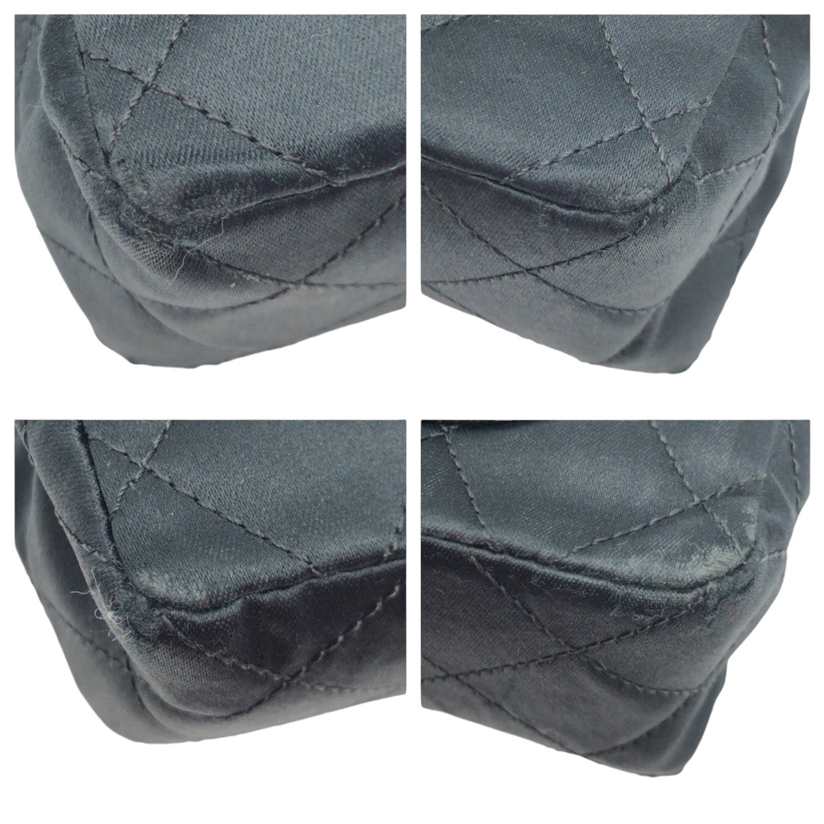 Chanel Coco Mark Turnlock Satin Shoulder Bag