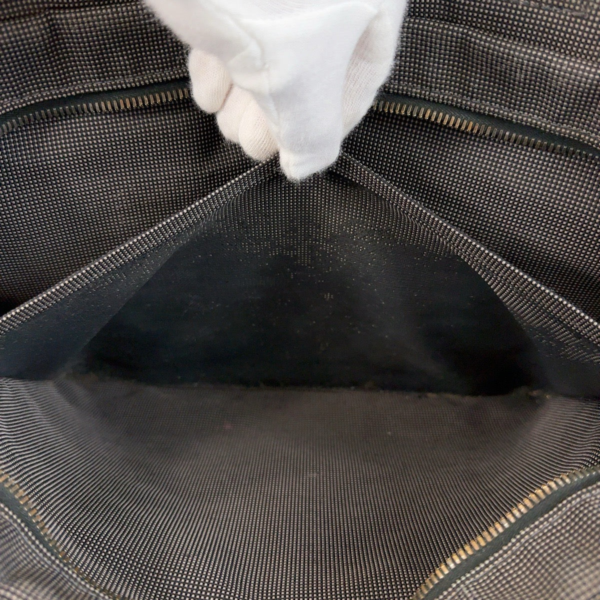 HERMES Tote Bag canvas Grey SilverMetal Tote Bag Handbag A4 storage Unisex Her Line MM mens  d