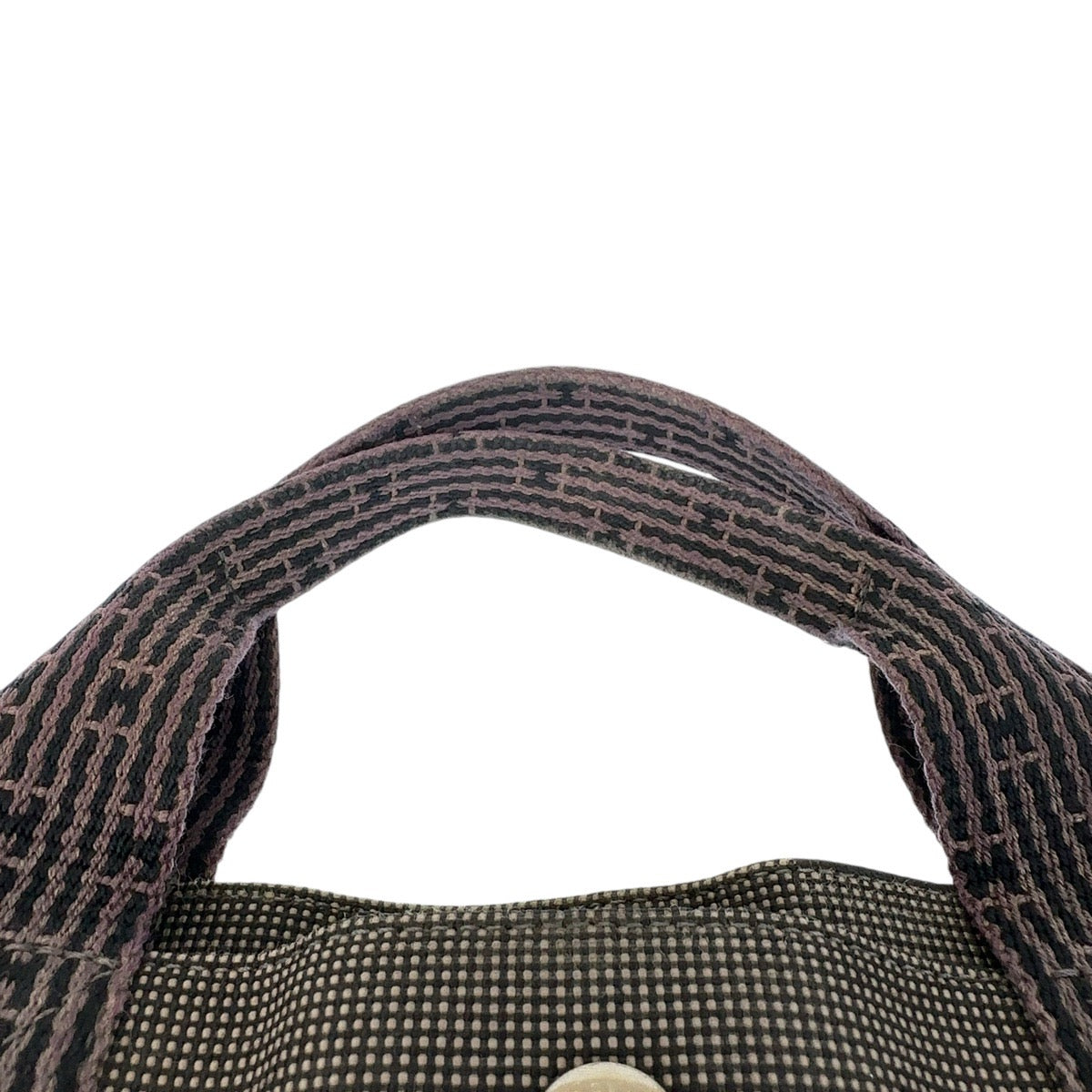 HERMES Tote Bag canvas Grey SilverMetal Tote Bag Handbag A4 storage Unisex Her Line MM mens  d