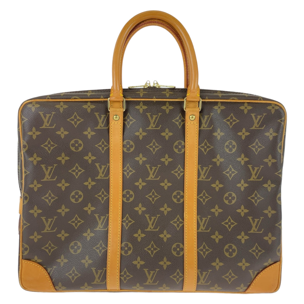 LOUIS VUITTON Business bag M53361 PVC, Leather Brown Beige Gold Metal Business bag, briefcase, A4 storage Monogram Porte Documan Voyagej mens  d