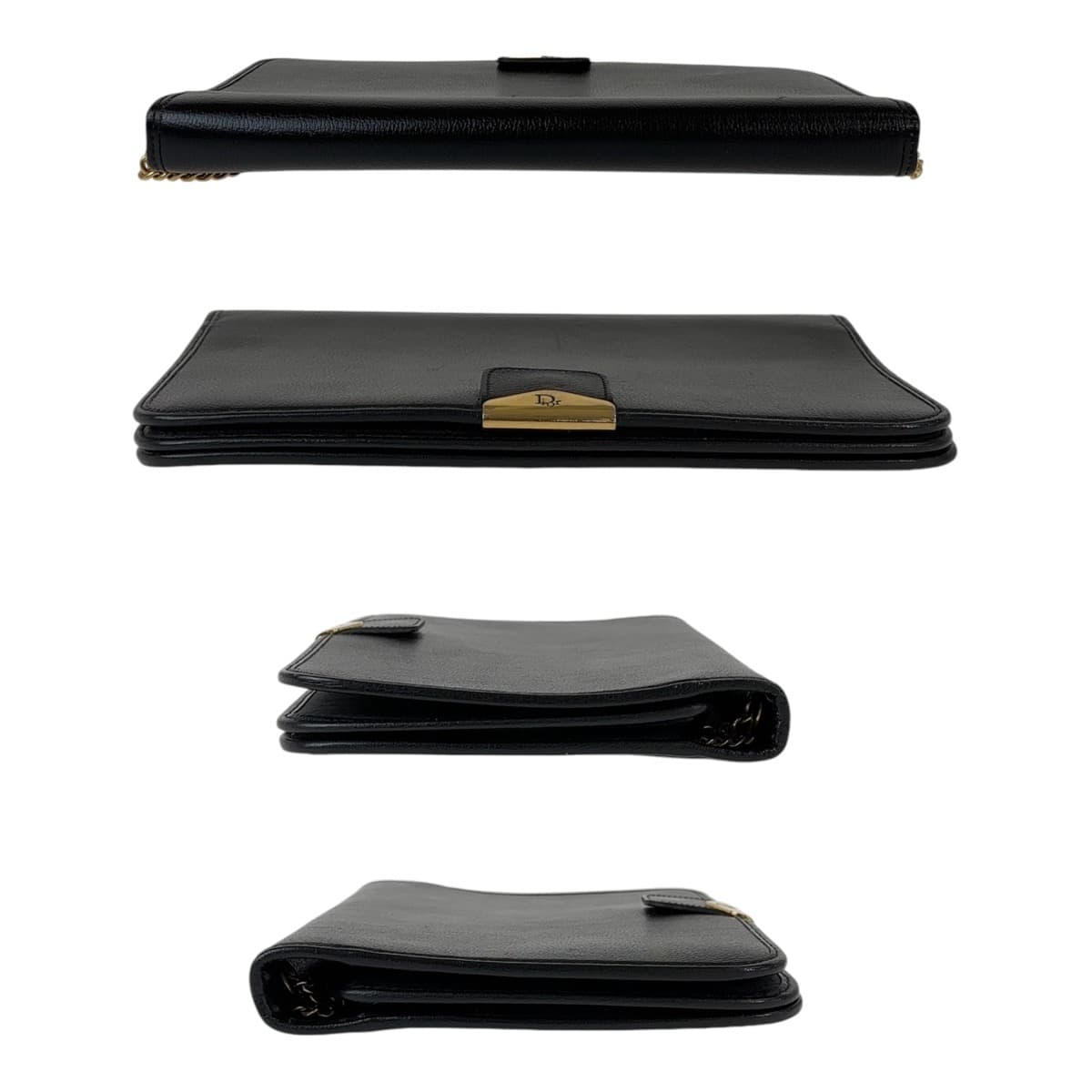 Dior   Leather Honeycomb Shoulder Clutch