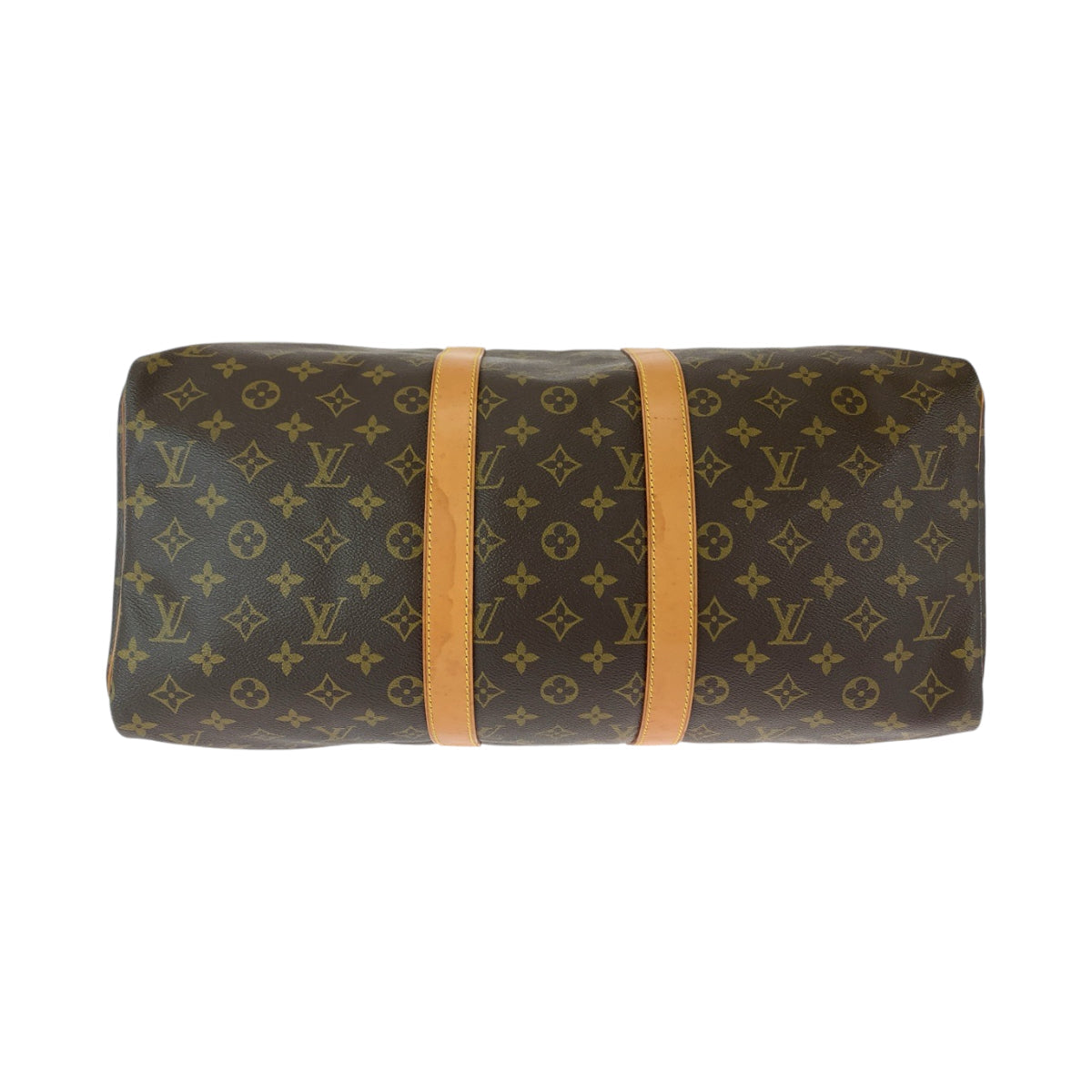 LOUIS VUITTON Boston Duffel bag PVC Brown Gold Metal Boston Duffel bag Handbag Monogram Keepall 50 Women  d