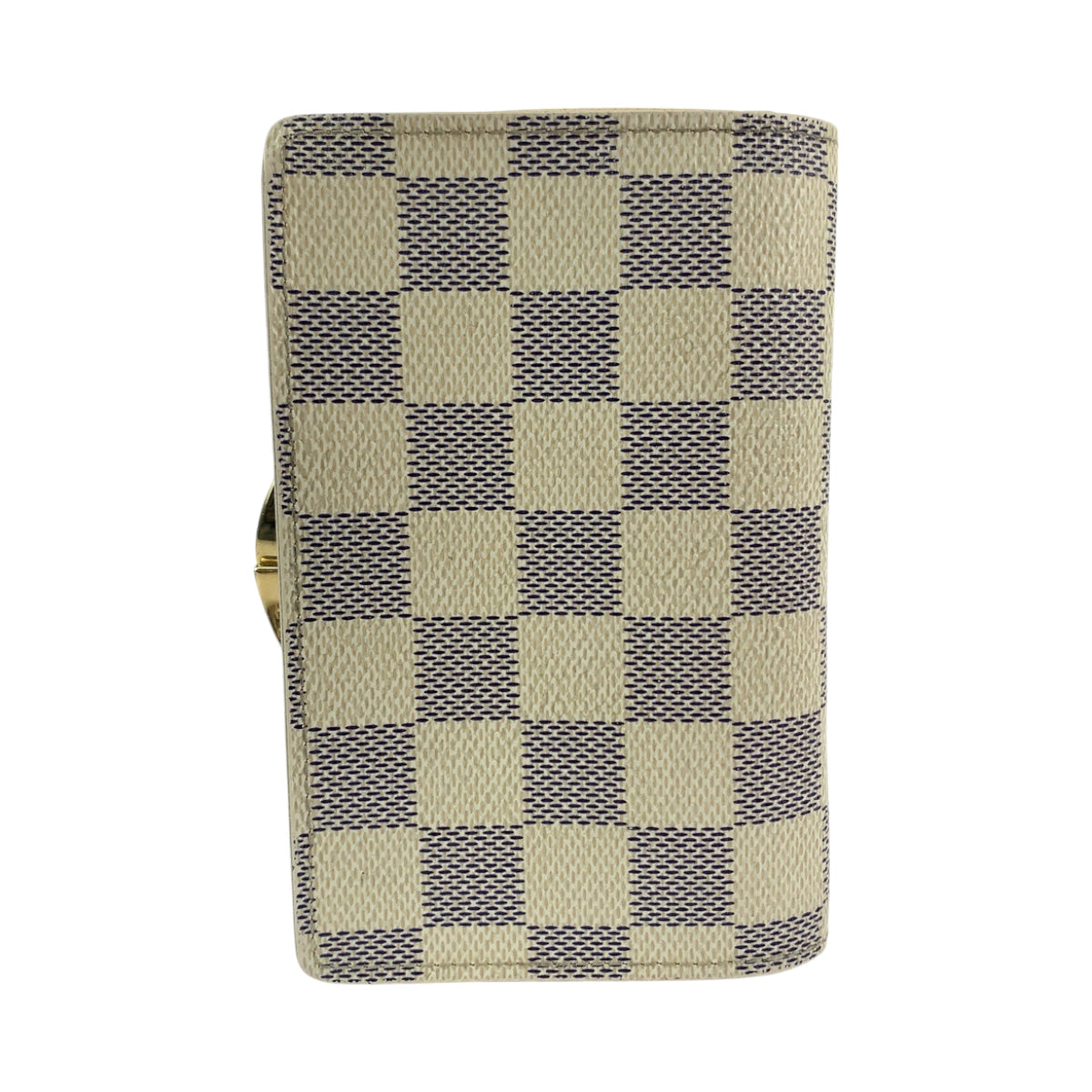 LOUIS VUITTON Bifold Wallet N61676 PVC White Gray Gold Metal Folding wallet Compact wallet Damier Azur Portefeuille Viennoiserie Women  d
