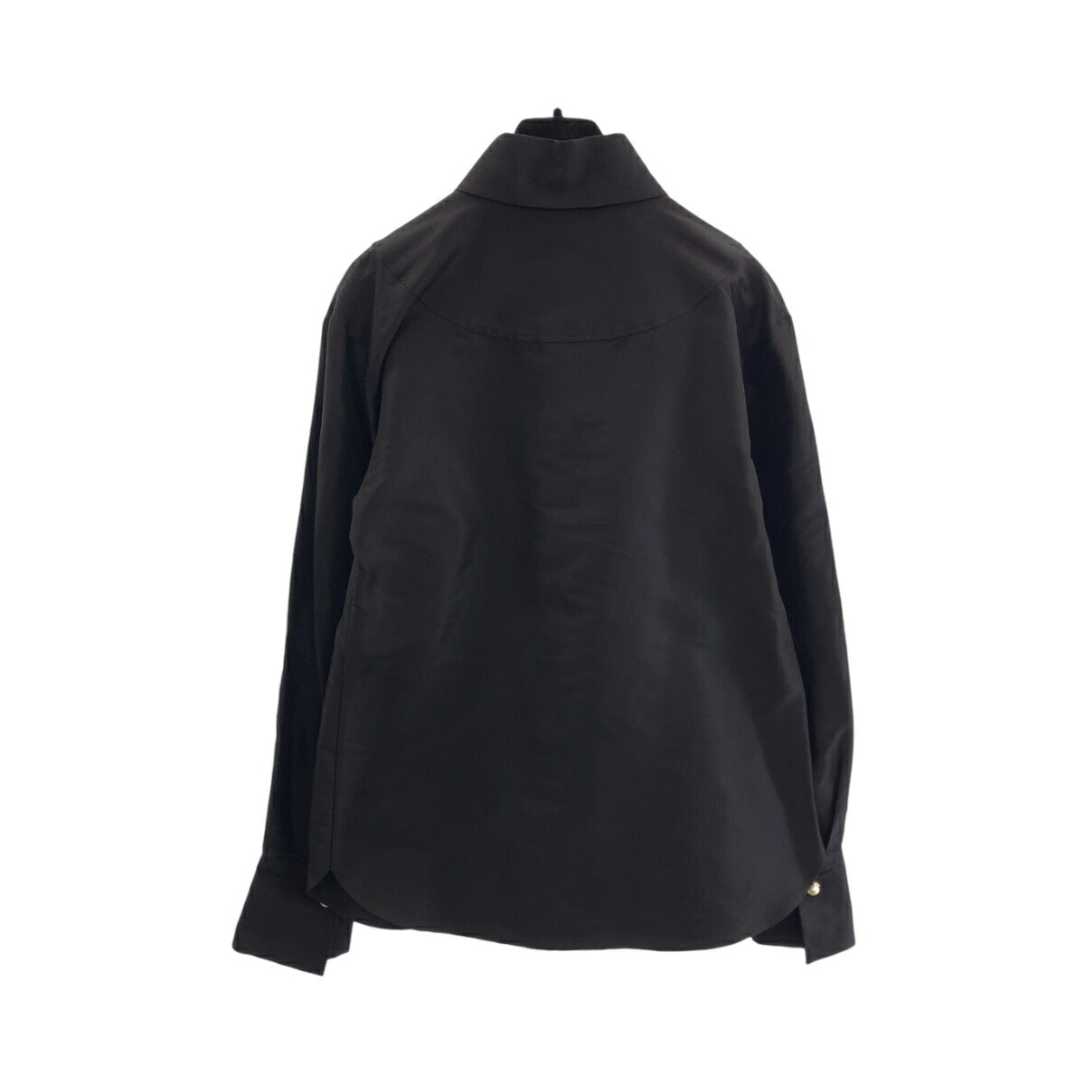 Chanel Fake Pearl Silk Dress Shirt