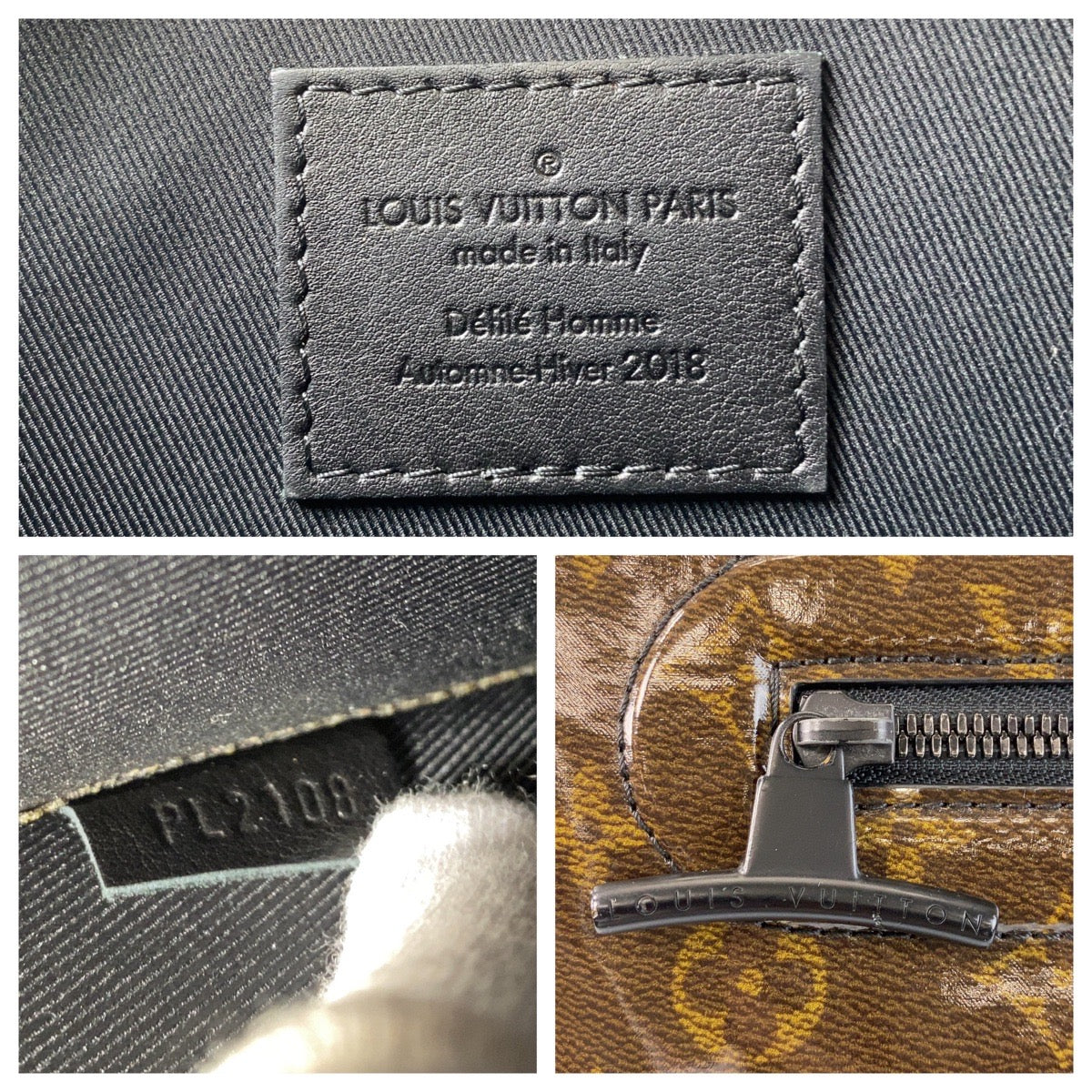 LOUIS VUITTON Clutch bag M63271 PVC Brown Clutch bag business bag Monogram Glaze pochette cosmos mens  d