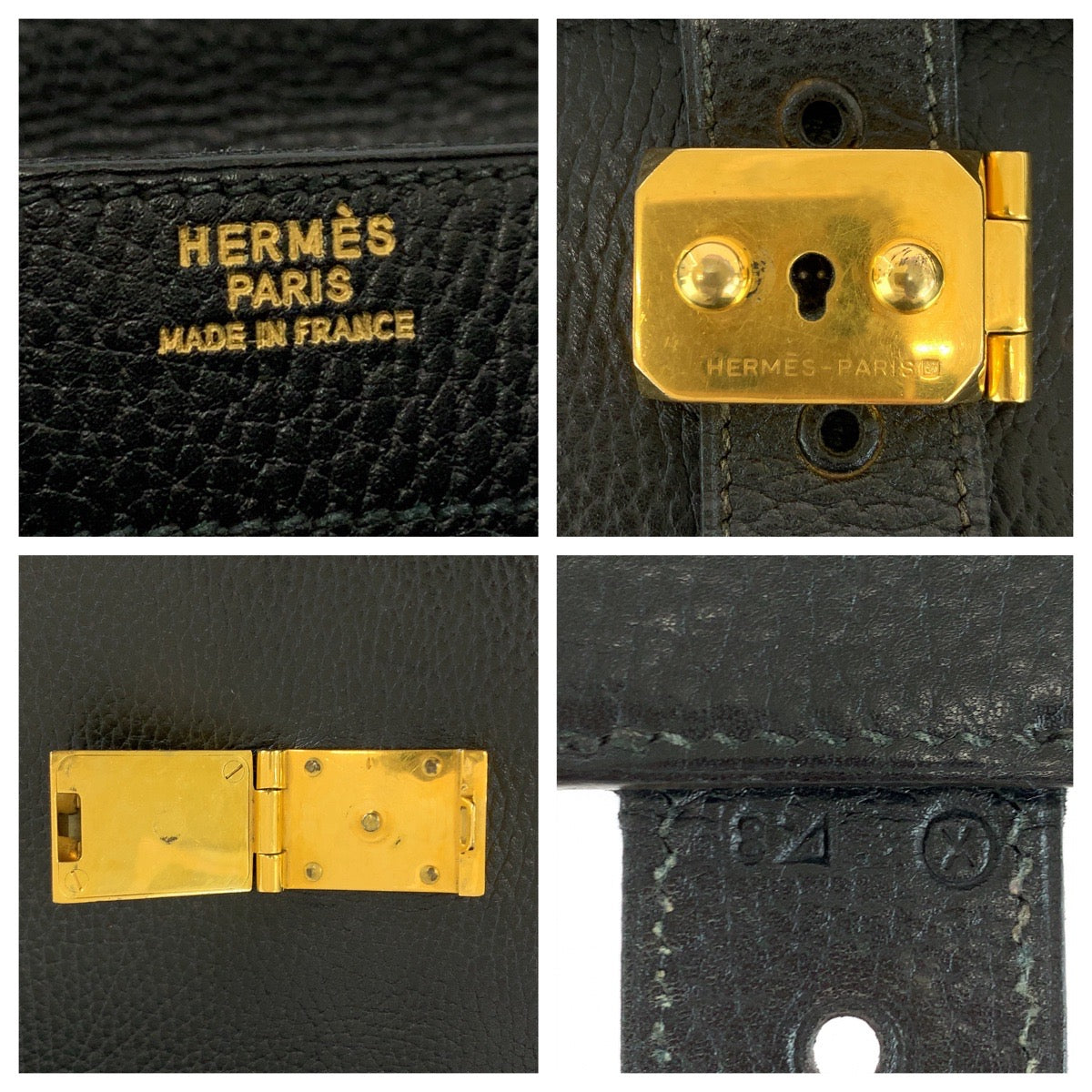 HERMES Business bag Ardenne Black GoldMetal Business bag briefcase Sac Adepeche 38 mens  d