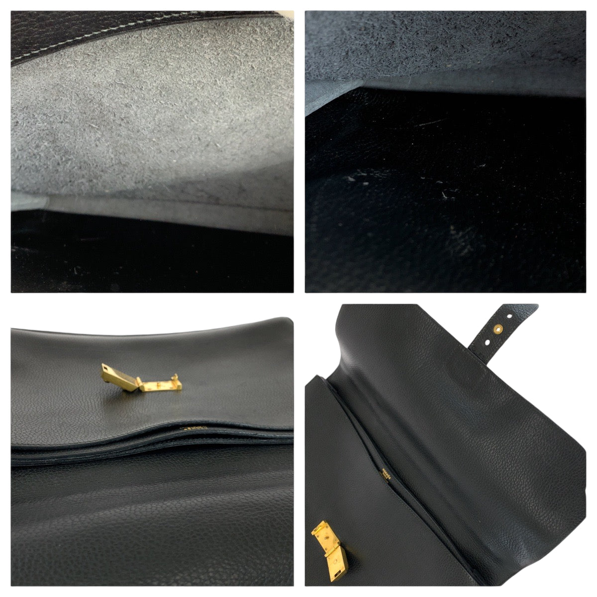 HERMES Business bag Ardenne Black GoldMetal Business bag briefcase Sac Adepeche 38 mens  d