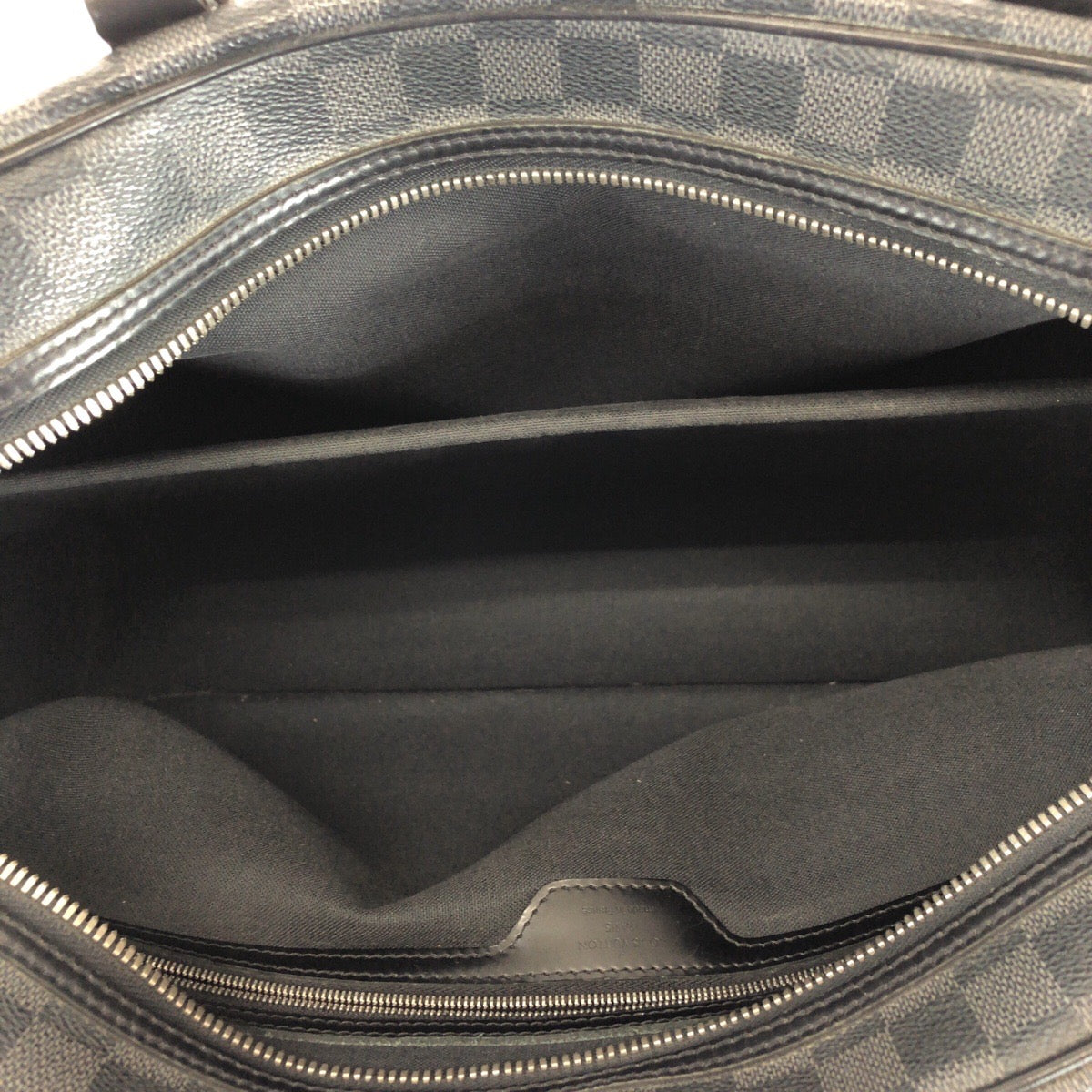 LOUIS VUITTON Business bag N48118 PVC Black SilverMetal Business bag briefcase Damier Graphite Yone mens  d