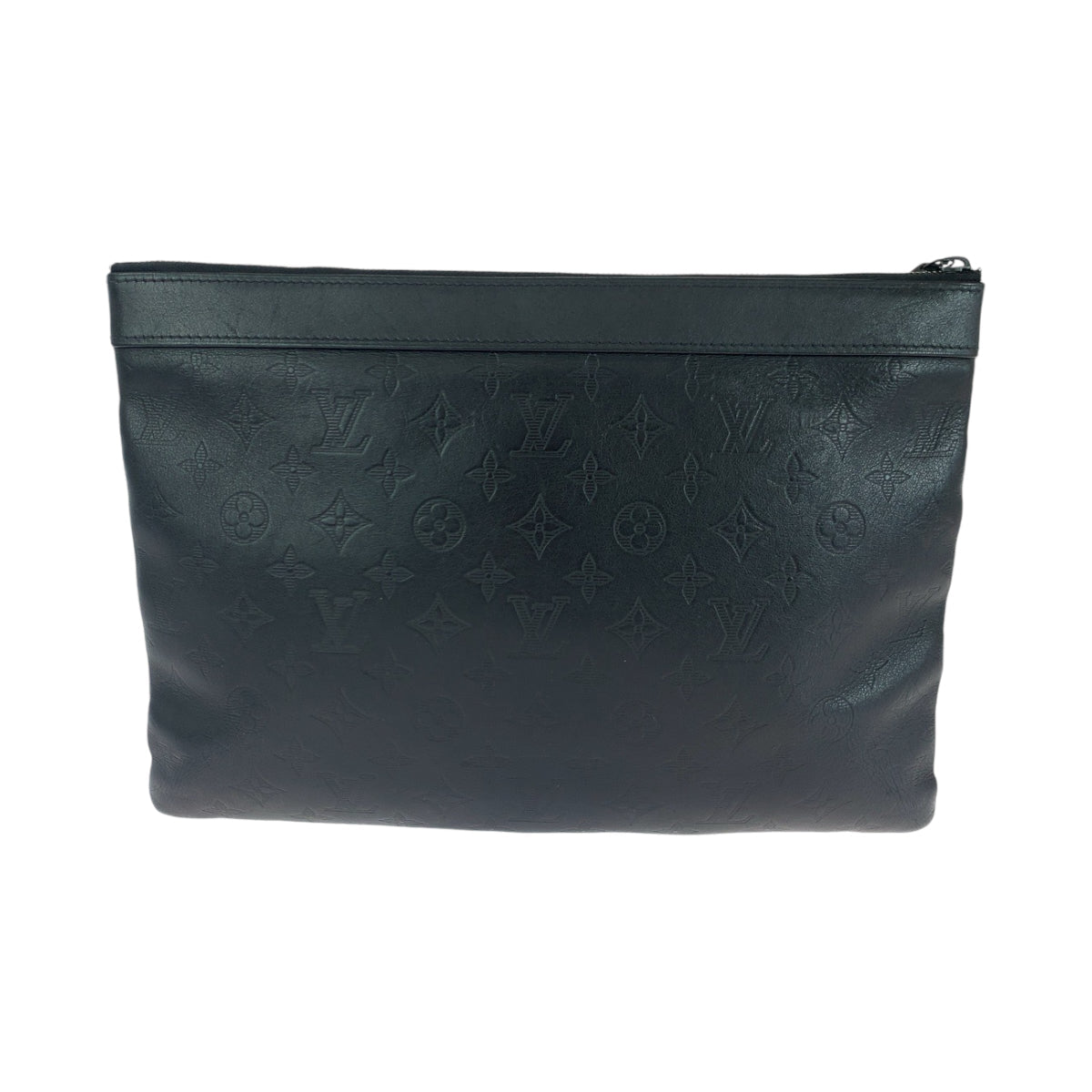 LOUIS VUITTON Clutch bag M62903 leather Black black Clutch bag business bag Monogram shadow Pochette Discovery mens  d