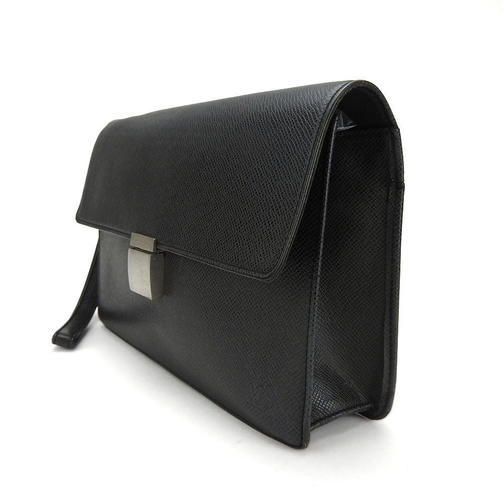LOUIS VUITTON business bag M30782 Taiga black Selenga mens  d