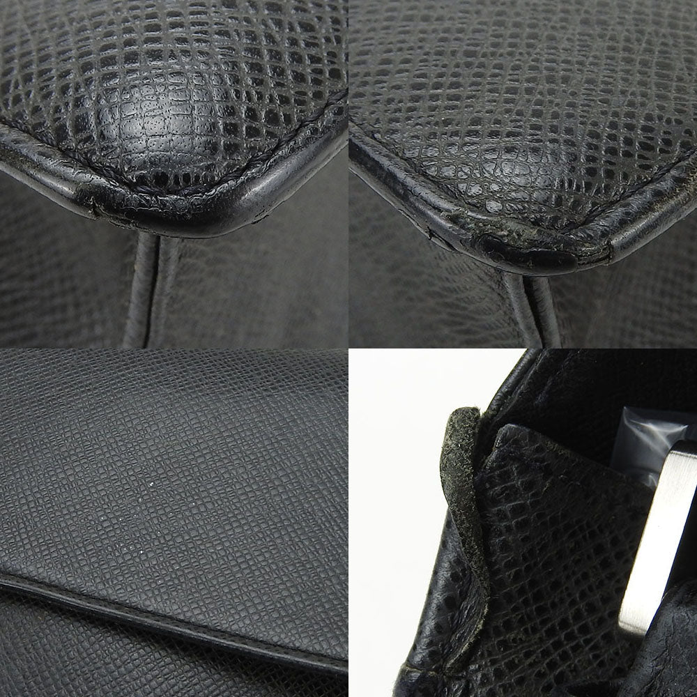 LOUIS VUITTON business bag M30782 Taiga black Selenga mens  d