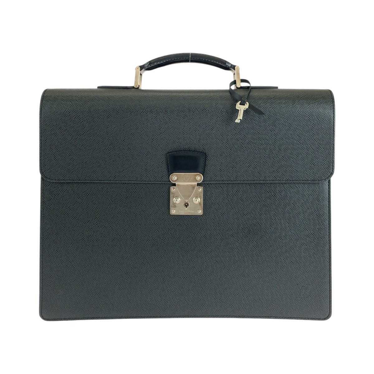 LOUIS VUITTON Business bag M30032 leather Ardoise Black SilverMetal Business bag briefcase Taiga Moscova mens  d