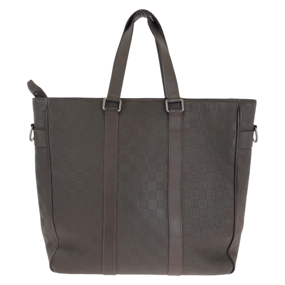 LOUIS VUITTON Business bag N41229 leather Meteor Brown Gunmetal Business Bag Tote Bag Shoulder Bag 2way Damier Anfini Neo Tadao mens  d