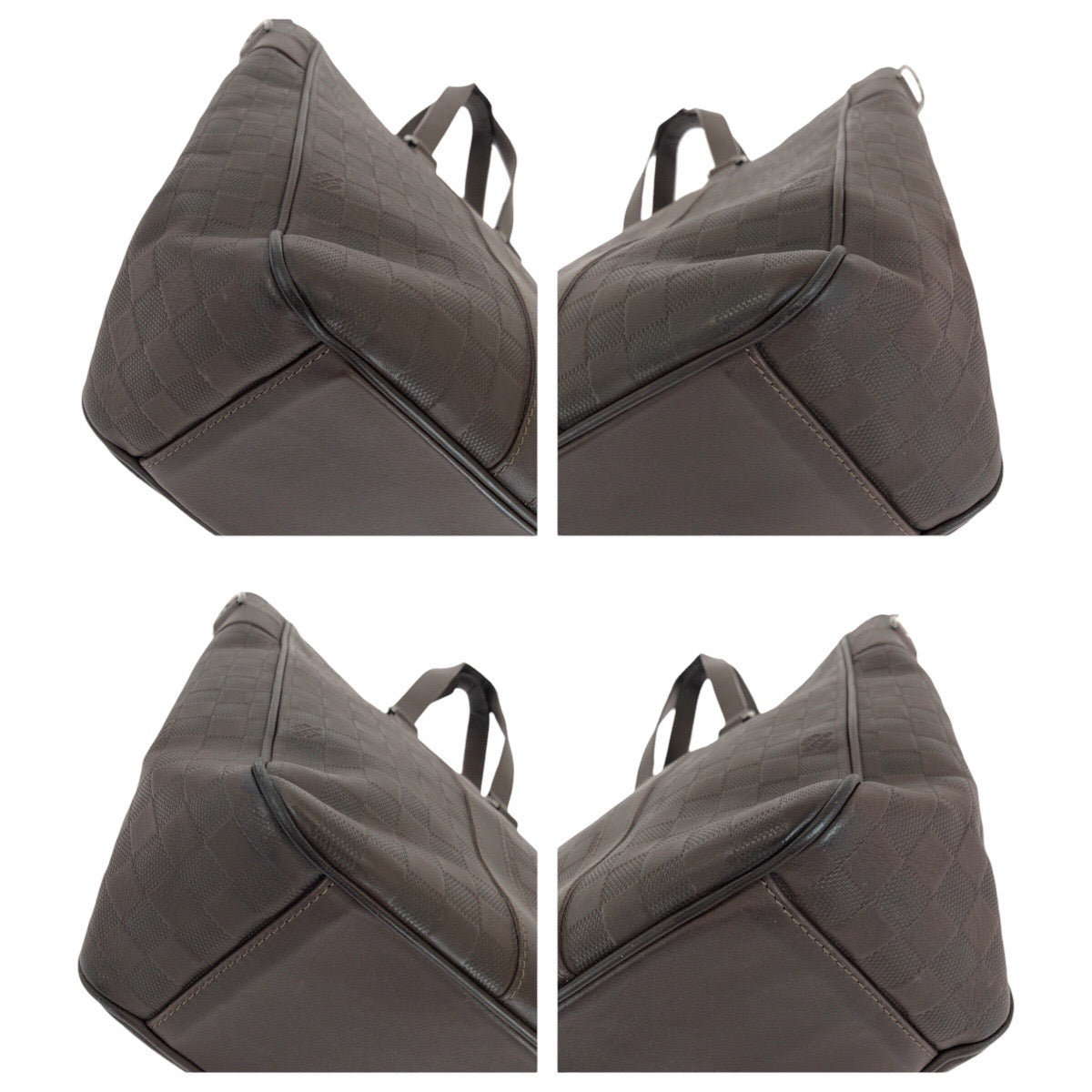 LOUIS VUITTON Business bag N41229 leather Meteor Brown Gunmetal Business Bag Tote Bag Shoulder Bag 2way Damier Anfini Neo Tadao mens  d