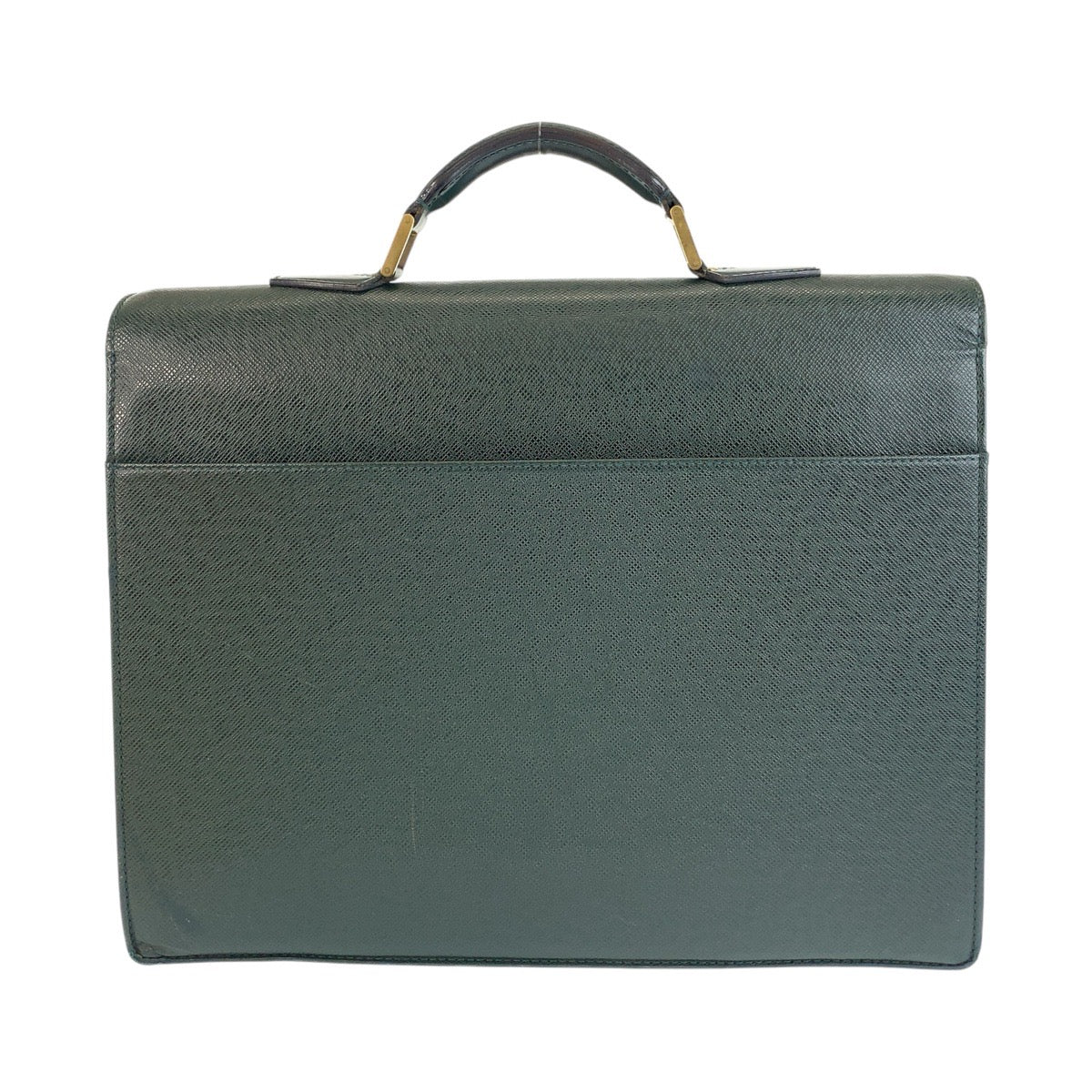 LOUIS VUITTON Business bag M30034 leather Episea Dark Green Gold Metal Business bag briefcase Taiga Moscova mens  d