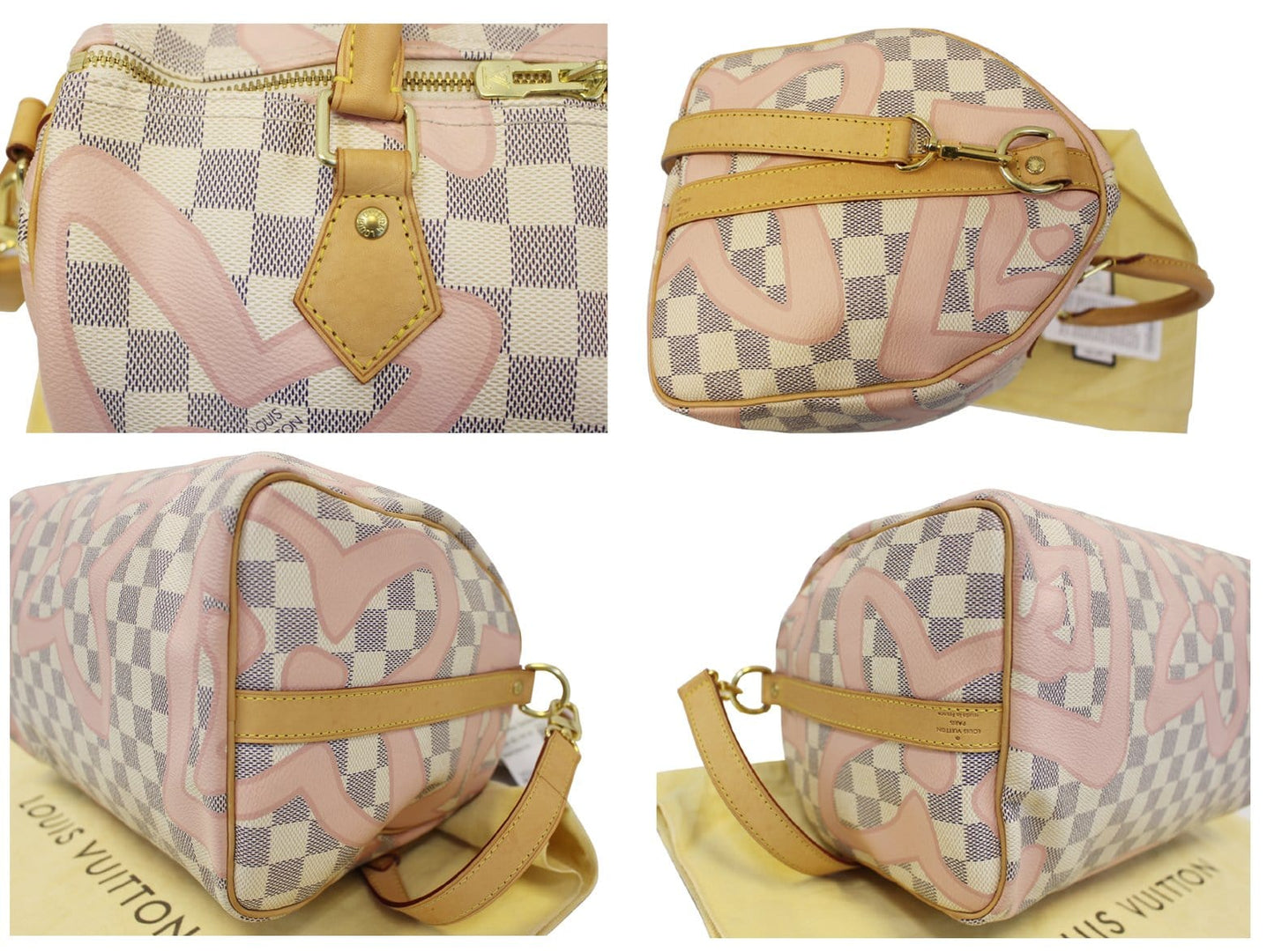 LOUIS VUITTON Damier Azur Tahitienne Speedy 30 Bandouliere Limited Edition