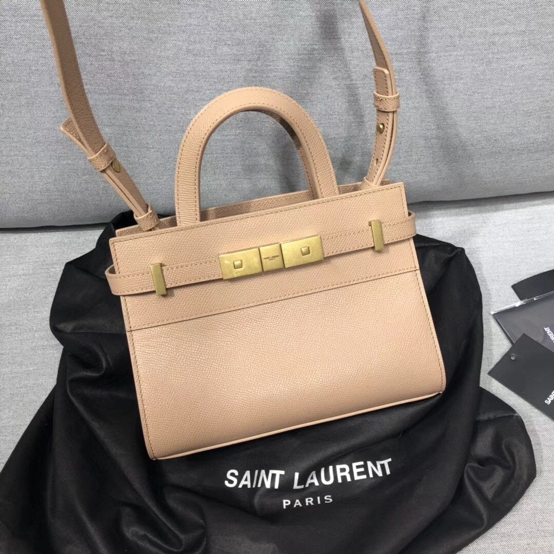 YSSL Manhattan Nano Shopping Bag In Box Beige For Women 8in/21cm YSL