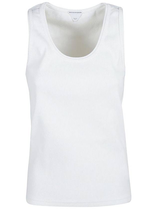Luxury Bottega Veneta Slim Fit Stretch Cotton Sleeveless White