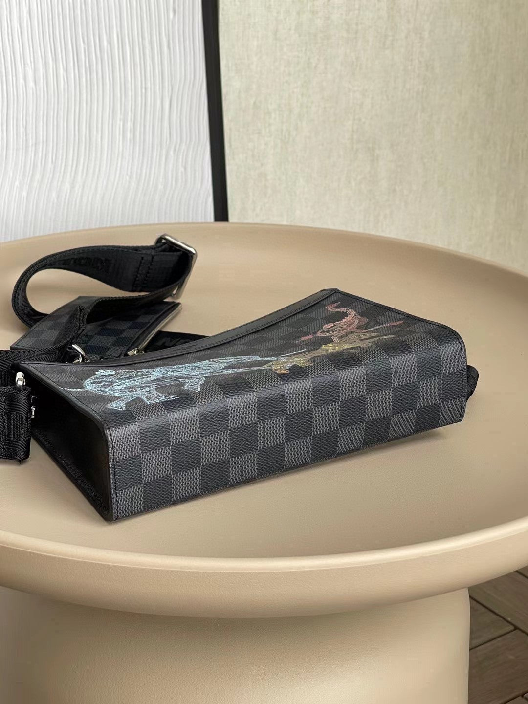 Top Quality Gaston Wearable Wallet Damier Graphite For Men, Bags, Shoulder And Crossbody Bags 8.7in/22cm Top Quality N64608