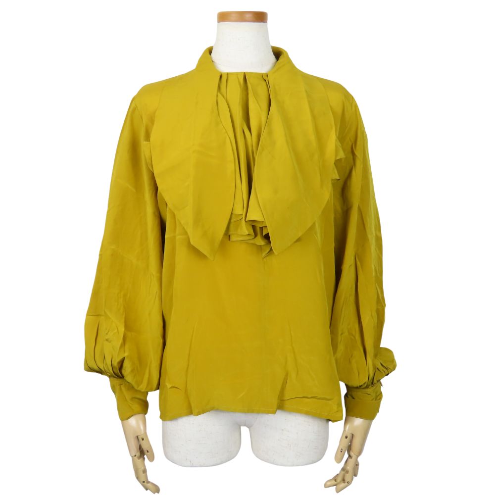 Christian Dior blo  silk mustard Women M