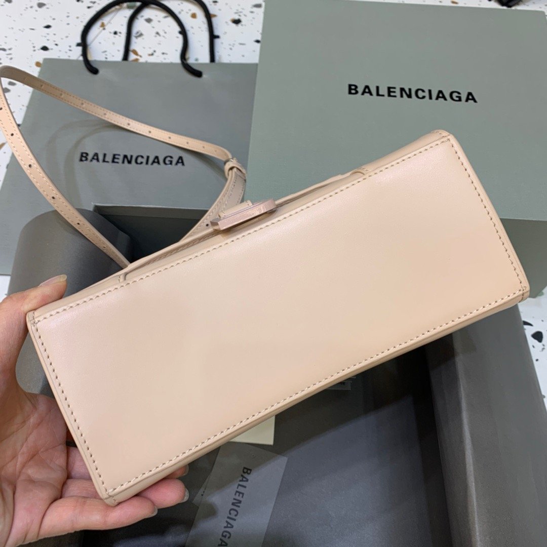 Top Quality Hourglass Small Handbag In Beige, For Women,  Bags 9in/23cm
