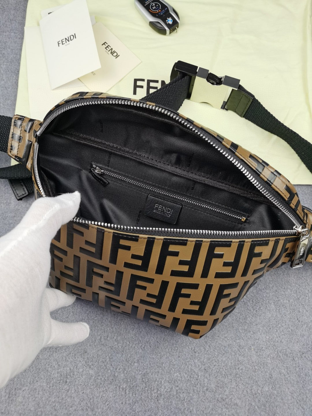Top QualityTop Quality Belt Bag Brown For Men, Men’s Bags 18.1in/46cm FF 7VA434A5PJF0H3C