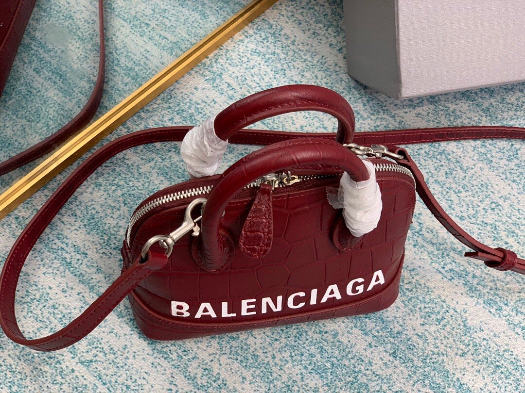 Top Quality Ville Mini Handbag In Dark Red, For Women,  Bags 4.7in/12cm