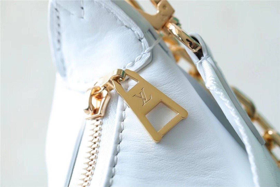 Top Quality Over The Moon Bag Handbags For Women In Snow White 10.8in/28cm Top Quality M59959