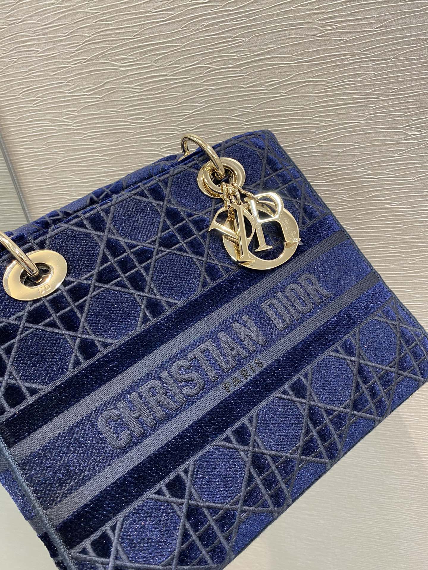 Top Quality Small Lady D-Lite Blue Bag For Women 9.5in/24cm CD