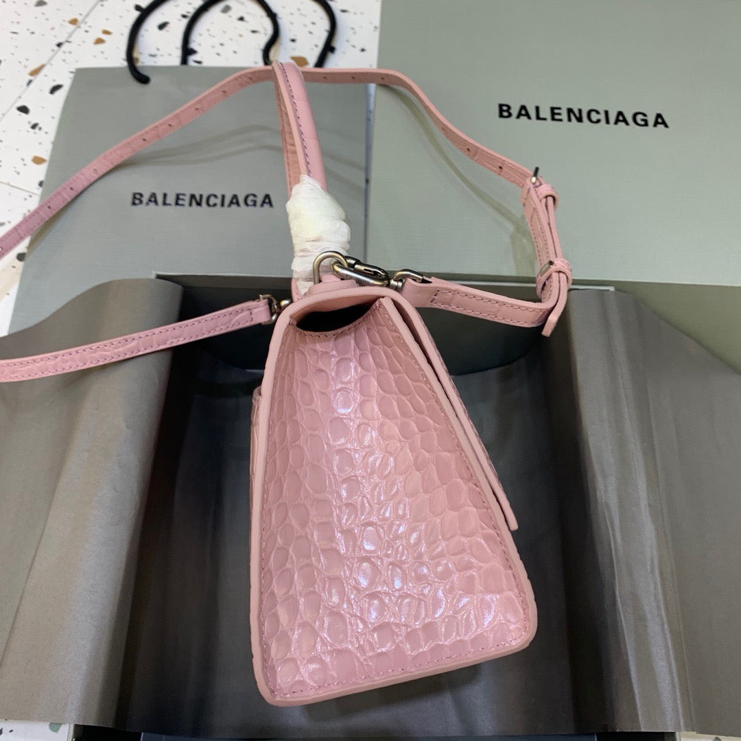 Top Quality Hourglass Small Handbag In Pink, For Women,  Bags 9in/23cm 5935461LR6Y5906