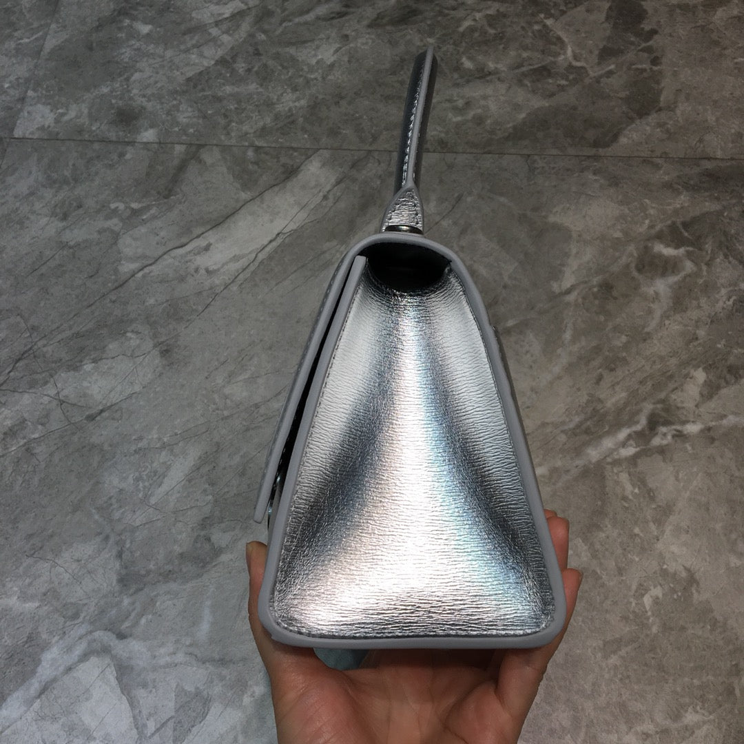 Top Quality Hourglass Small Handbag In Grey, For Women,  Bags 9in/23cm