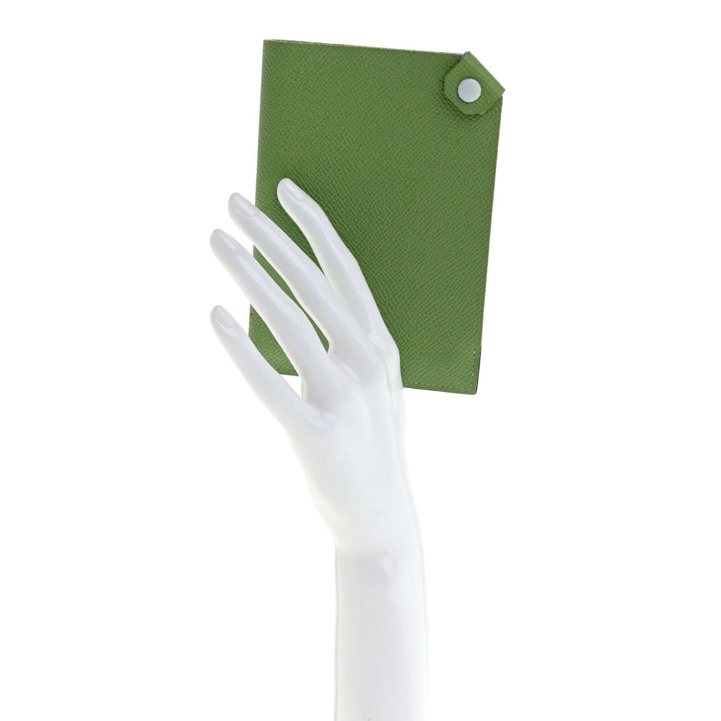Hermes Epsom Tarmac Dot PM Passport Holder Vert Criquet Bleu Brume