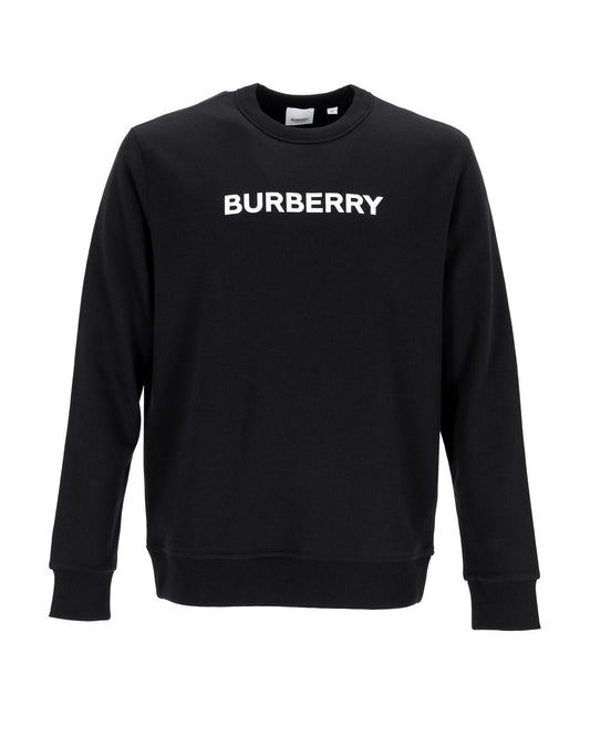 Burberry Logo Crew Neck Sweatshirt Men Black | Black Sweatshirts & Hoodies