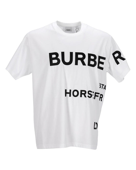 Burberry Graphic Print Short Sleeve Tee Men White | White Singlets