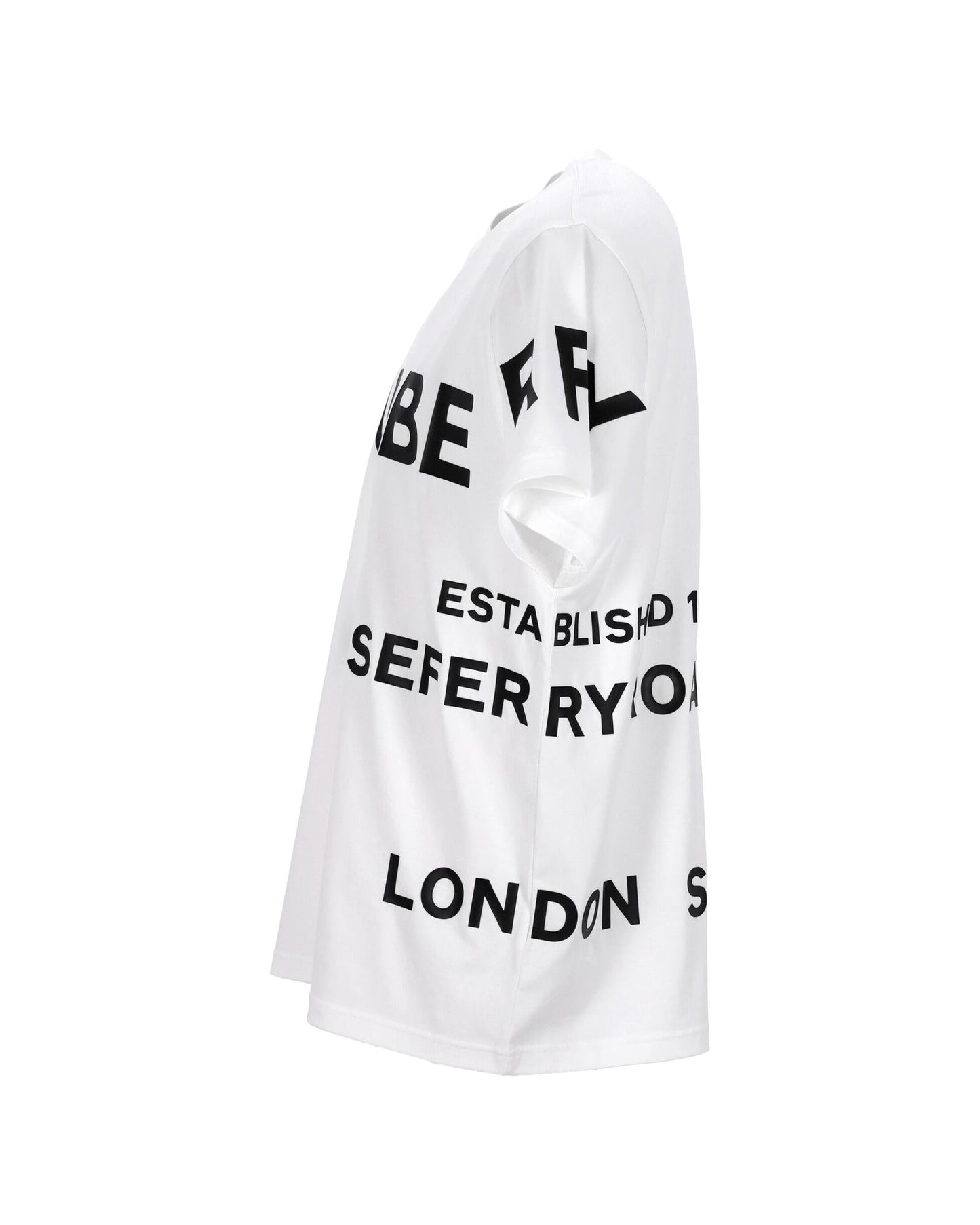 Burberry Graphic Print Short Sleeve Tee Men White | White Singlets