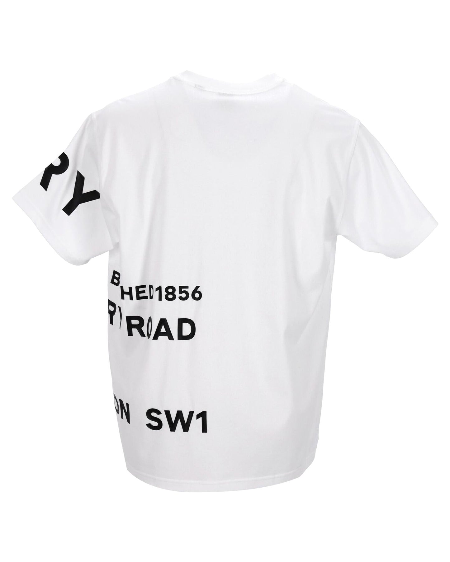 Burberry Graphic Print Short Sleeve Tee Men White | White Singlets