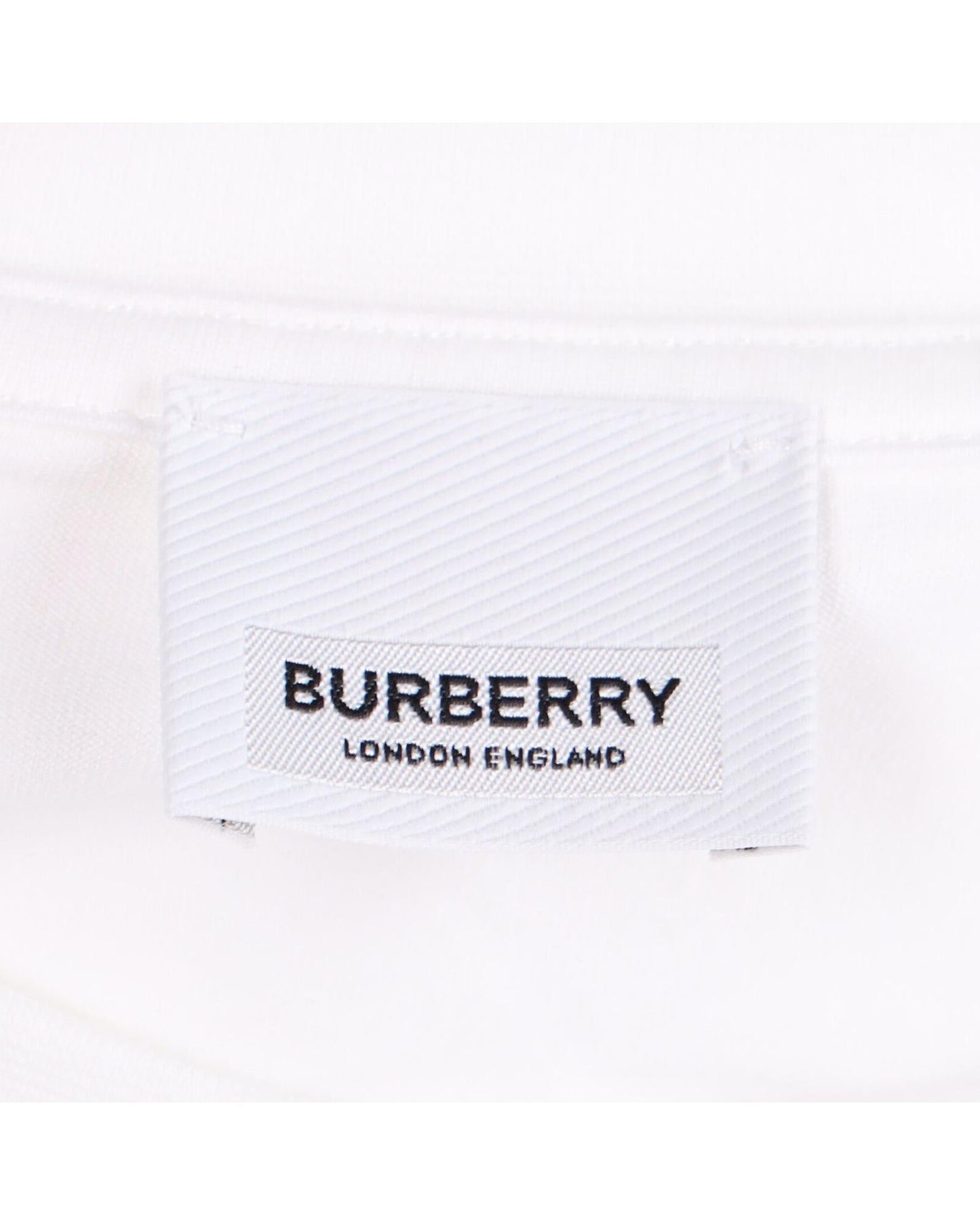 Burberry Graphic Print Short Sleeve Tee Men White | White Singlets